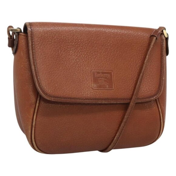 Burberrys Shoulder Bag Leather Brown Auth ti2845 - Picture 1 of 16